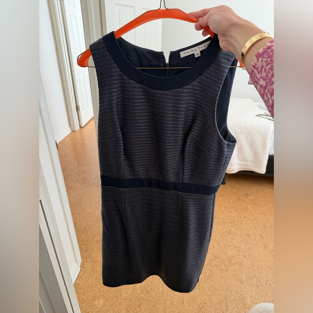 Trina Turk Midnight Blue Textured Dress